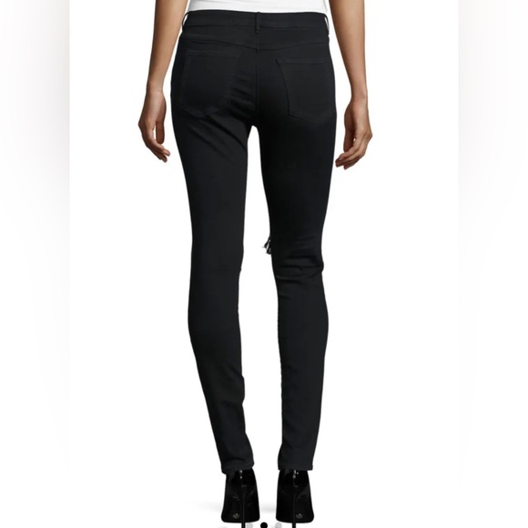 3X1
W2 Mid-Rise Distressed Skinny Jeans, Black Fade size 24 - Picture 2 of 10